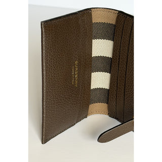 Burberry Edie Bifold Ebony Brown Wallet 8113144 Made in Italy NWT $595