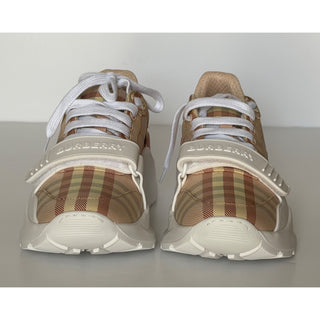 Burberry Women’s Teacup IP Check Sneakers 8 US (38 Euro) Italy 8112440 NIB $850