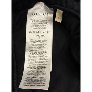 Gucci Men’s Cargo Cotton Jersey Sweatpants Black Size L Italy 752189 NWT $1650