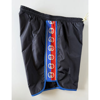 Gucci Men's Boxer Blue Nylon Swim Shorts 28 US (44 Euro) Italy 577800