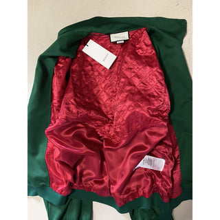 NWT $2980 Gucci Men's Track Jacket Green/Multicolor Size M Italy