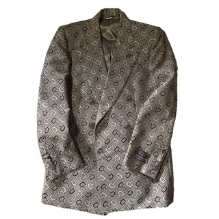 NWT $4800 Gucci Men MACRO HORSEBIT ALL OVER Jacket Blazer Beige/Brown 36 US/46 E