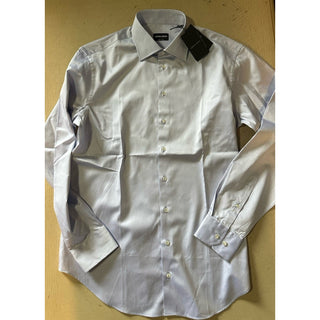 Giorgio Armani Men Dress Shirt LT Blue Size 40/15. 3/4New $595 Italy