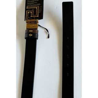 Versace Greca Calf Leather Reversible Brown/Black Belt 115 (46) 1021757 IT NWT