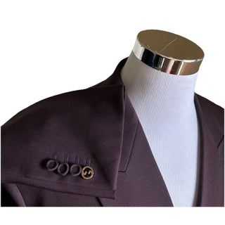 Gucci Men Double Breasted Jacket Blazer Purple 46 US/56 Eu New $4000