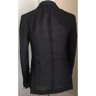 NWT $2295 Valentino Men Silk Sport Coat Blazer Jacket Black 34R US/44R Eu Italy