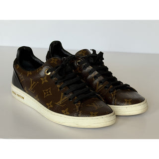 Louis Vuitton Women’s Monogram Frontrow Brown Sneakers Size 8.5 US (38.5 Eu) IT