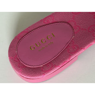 Gucci Interlocking G Pink Sandals 8 US (38 Euro) Italy 790447 NIB