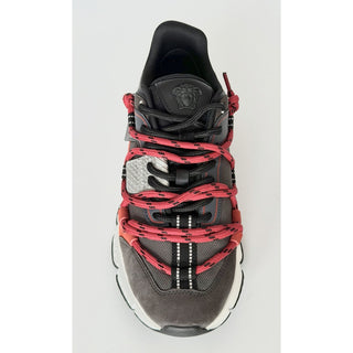 Versace Men's Greca Sneakers Red/Gray 14 US (47 Euro) IT 1021490 NIB