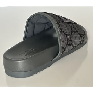 Copied - Gucci Men’s Ripstop GG Gray/Black Sandals 10.5 US (Gucci 10) 771466 NIB