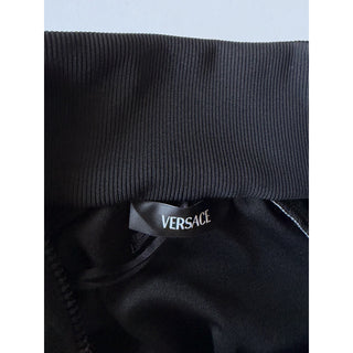 Versace Chain Medusa Logo Black Polyester Jacket 4XL Black 1023098 NWT $1400