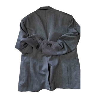 Versace Wool Gray Sport Coat Jacket Size 52 US (62 Euro) Italy 1018841 NWT $2620