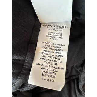 Versace Women's Black Greca Print Jogger Pants Size 8 US (42) 1008416 NWT $790