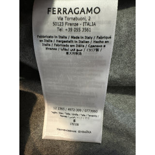 Ferragamo Men's Logo T-Shirt Size S Gray Italy New $590
