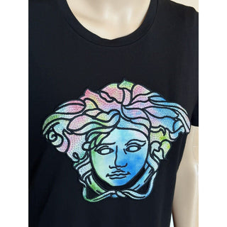 NWT $725 Versace Medusa Head Crystal-embellished T-Shirt 2 US (38 Euro) 1A00769