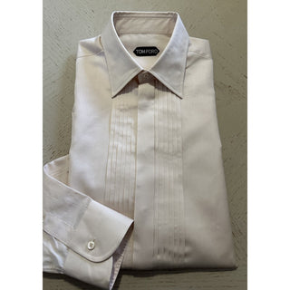 New $1150 TOM FORD Men Dress Shirt Color Vanilla Size 42/16.5 Switzerland