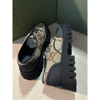 Gucci Mens GG Logo light weight Shoes Black/Camel 14 US/13 UK 699552 New