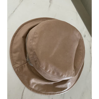 NWT Brunello Cucinelli Girl Leather Bucket Hat Brown Size 6