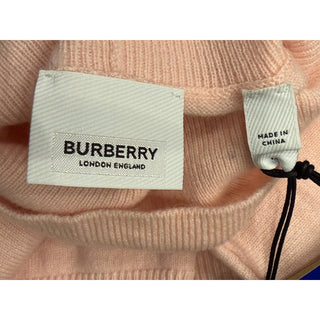 Burberry Moira Cashmere Turtleneck Sweater Soft Pink Medium 8091231 NWT $1250