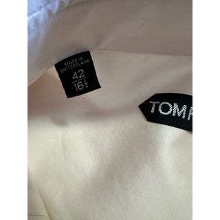 New $1150 TOM FORD Men Dress Shirt Color Vanilla Size 42/16.5 Switzerland