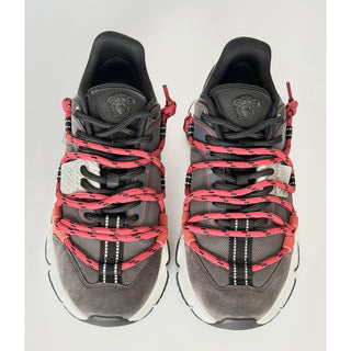 Versace Men's Greca Sneakers Red/Gray 14 US (47 Euro) IT 1021490 NIB