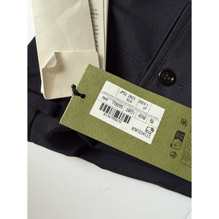 Gucci Wool Twill Pleated Trousers Dark Navy Men 34 US (IT 50) 770255 NWT $1150