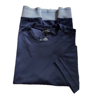 NWT $625 Giorgio Armani Mens T Shirt Navy Size 48/M Made In Italy