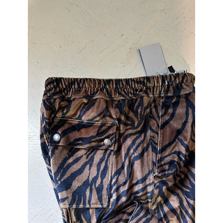 New $1590 TOM FORD Men Drawstring Track Pants Black/Brown Size 54 Eu/38 Italy