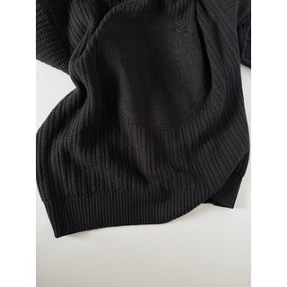 Versace Medusa Embroidered Sweater with Hoodie Black 52 US 1018713 IT NWT $1890