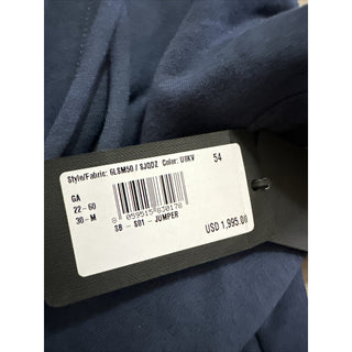 NWT $1995 Giorgio Armani Men hoodie Pullover Blue XL ( 54 Eu ) Italy
