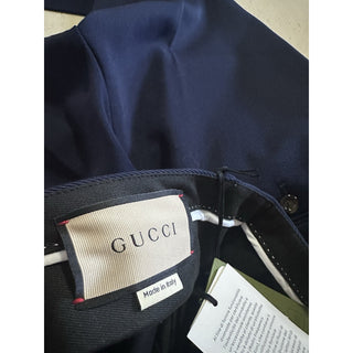 Gucci Men Dress Pants Navy 42 US/60 Eu New $1200