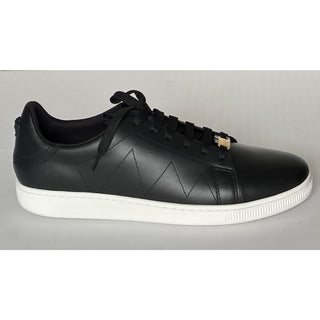 Versace Medusa Men's Black Leather Sneakers 9.5 US (42.5 Euro) 1016936 NIB