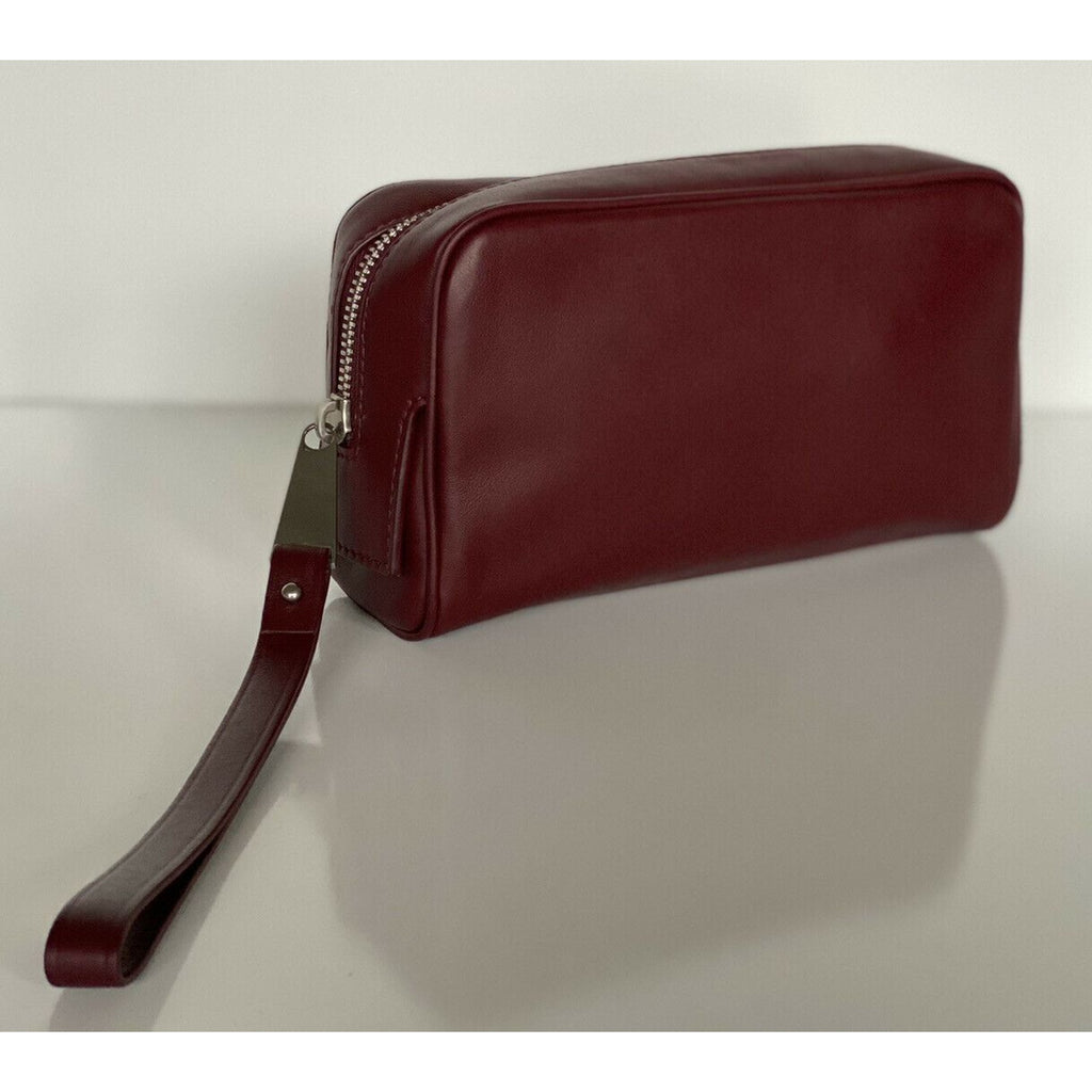 NWT $1020 Bottega Veneta Leather Bordeaux Small Toiletry Case Pouch 575557 Italy