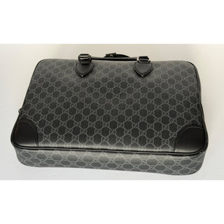 Gucci GG Emblem Medium Black Monogram Briefcase 821149 FAED4 NWOT