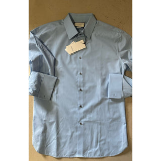 New Gucci Men’s Dress Shirt Sky Blue 44/17.5
