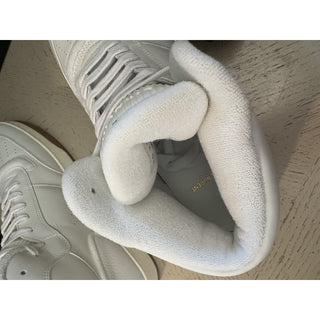 NIB Saint Laurent Mid-top Leather sneakers White 9.5 US/42.5 Eu 711250