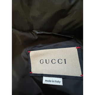 New $2900 Gucci Men’s Light Nylon Puffer Coat Jacket Black 44 US/54 Eu