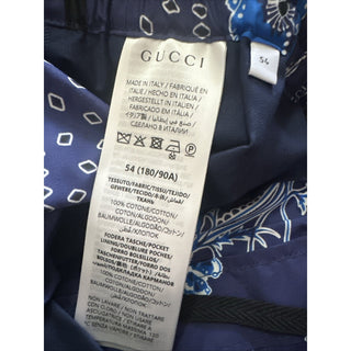 NWT $1150 Gucci Men Short Pants Blue Size 38 US/54 Eu