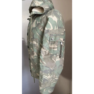 New $3390 Saint Laurent PARKA CAPUCHE CAMOUFLAGE MILI. Jacket Coat 42 US/52 Eu