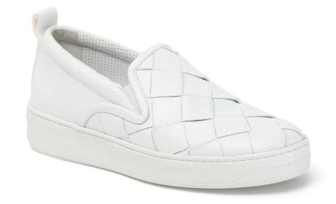 Bottega Veneta Rubber Sole Calf Leather Optic White Shoes 7 US 578303 9122 NIB