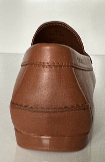 VERSACE Men's Brown Calf Leather Driver Shoes 7.5 US (40.5 Eu) DSU6014