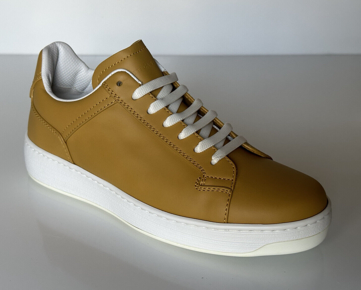 Bottega Veneta Calf Leather Butterscotch Sneakers 6 US (39) 578298 7721 NIB $690