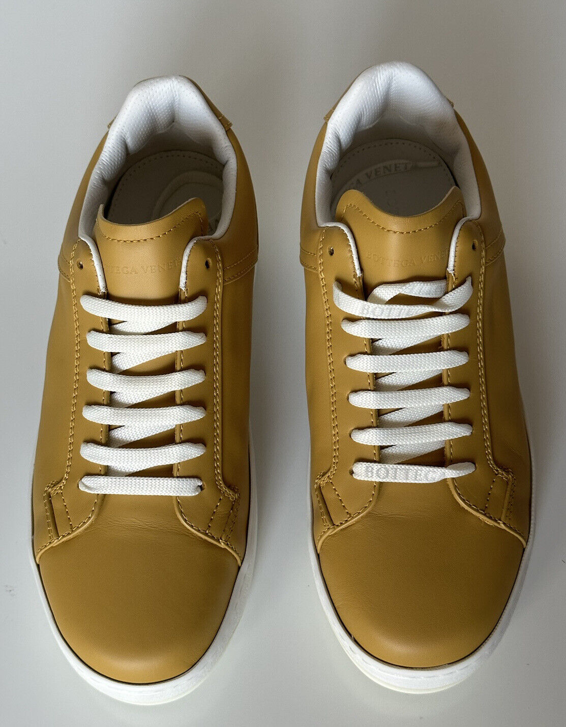 Bottega Veneta Calf Leather Butterscotch Sneakers 6 US (39) 578298 7721 NIB $690