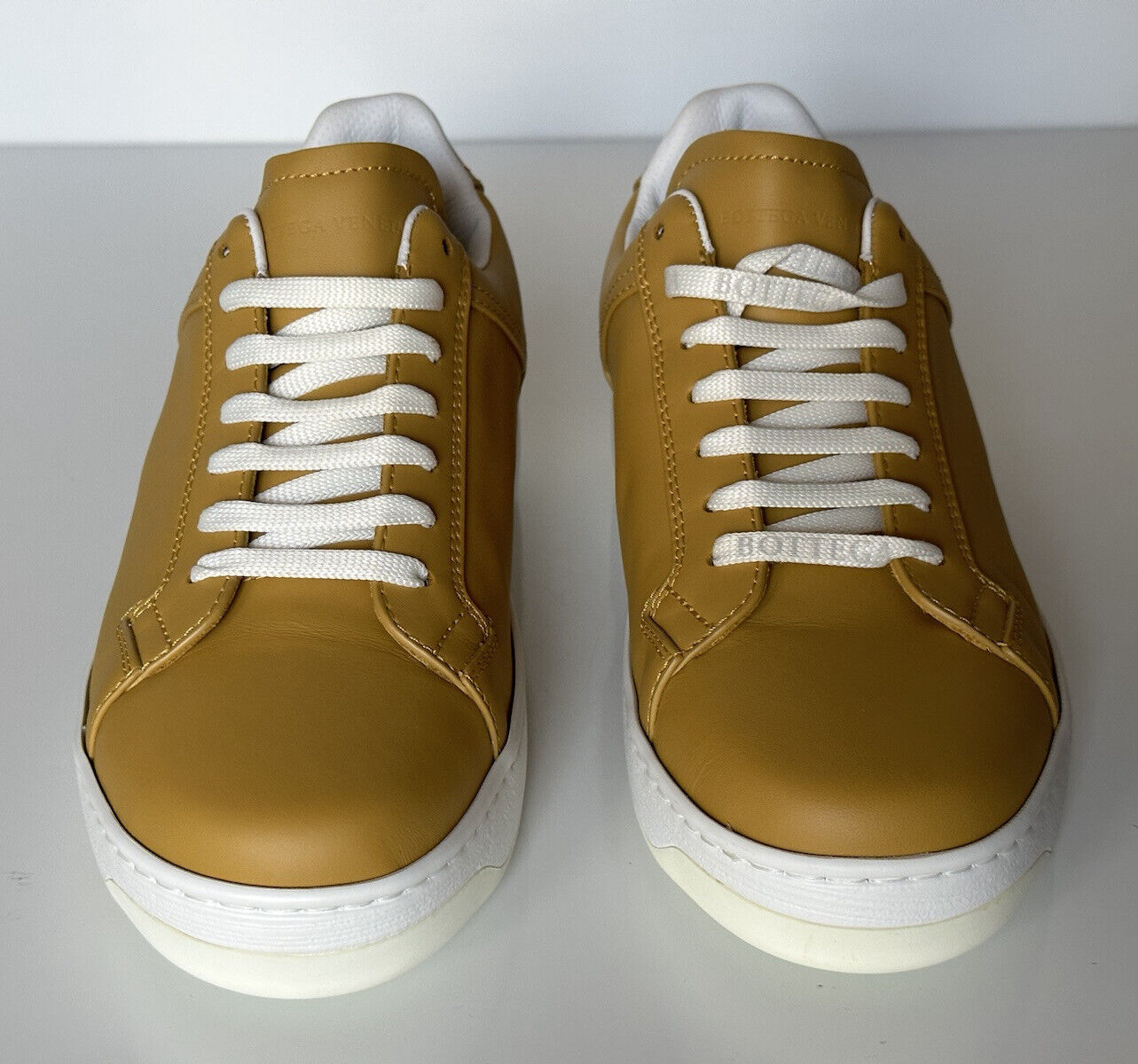 Bottega Veneta Calf Leather Butterscotch Sneakers 6 US (39) 578298 7721 NIB $690