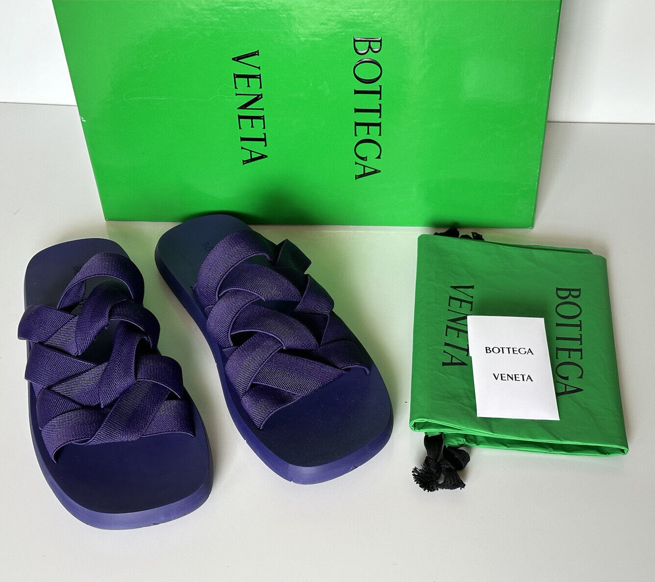 Bottega Veneta Intrecciato Starfish Purple Sandals 11 US (44) 651402 IT NIB $850