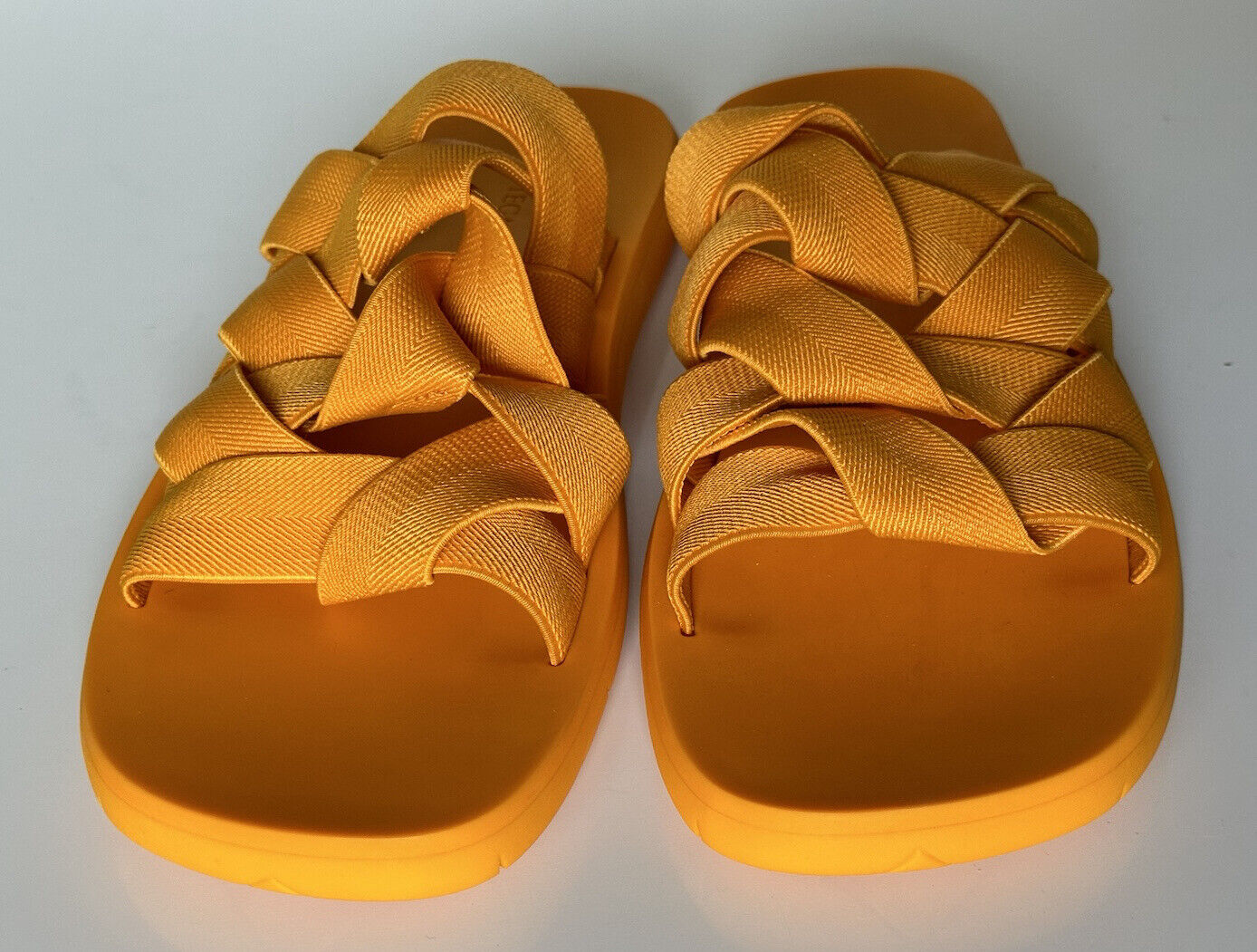 Bottega Veneta Intrecciato Starfish Tangerine Sandals 8 US (41) 651402 NWT $850