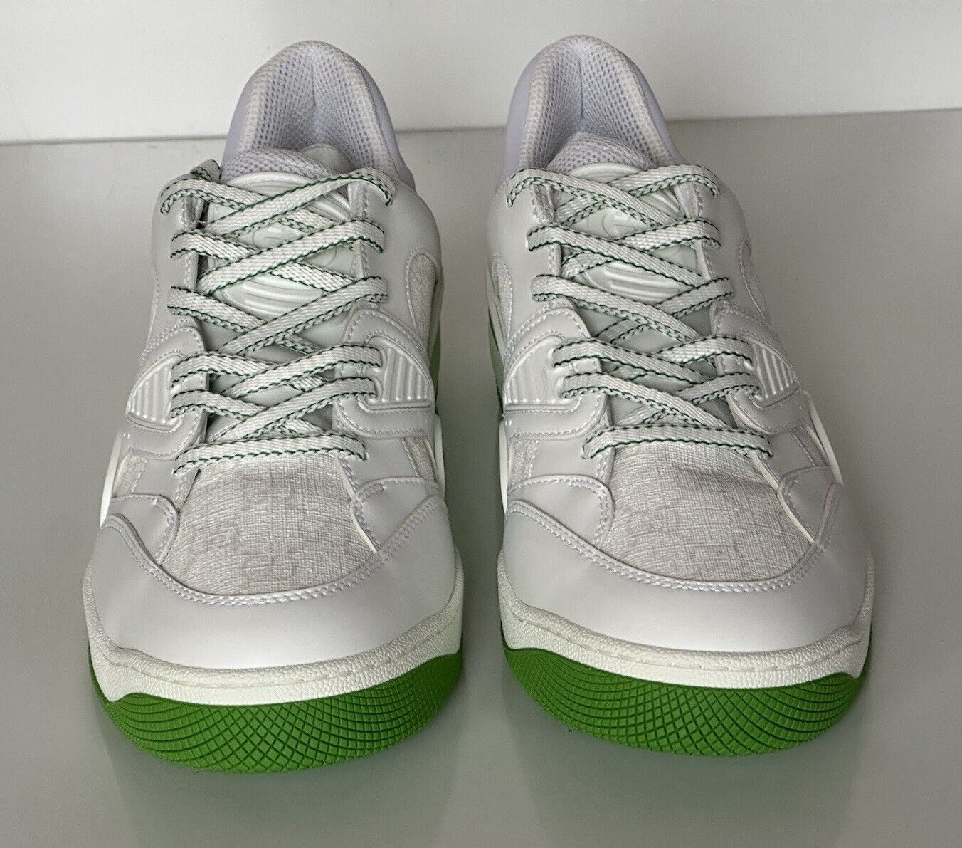 Gucci Demetra GG Men's Low-top Green/White Sneakers 11 US Gucci 10.5 698785 NIB