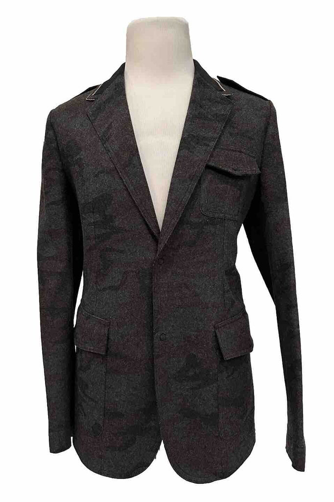 NWT $1995 Emporio Armani Camouflage Wool Blazer Jacket  52 EU Italy U1G350