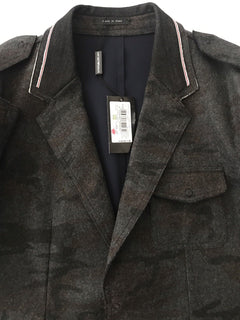 NWT $1995 Emporio Armani Camouflage Wool Blazer Jacket  52 EU Italy U1G350