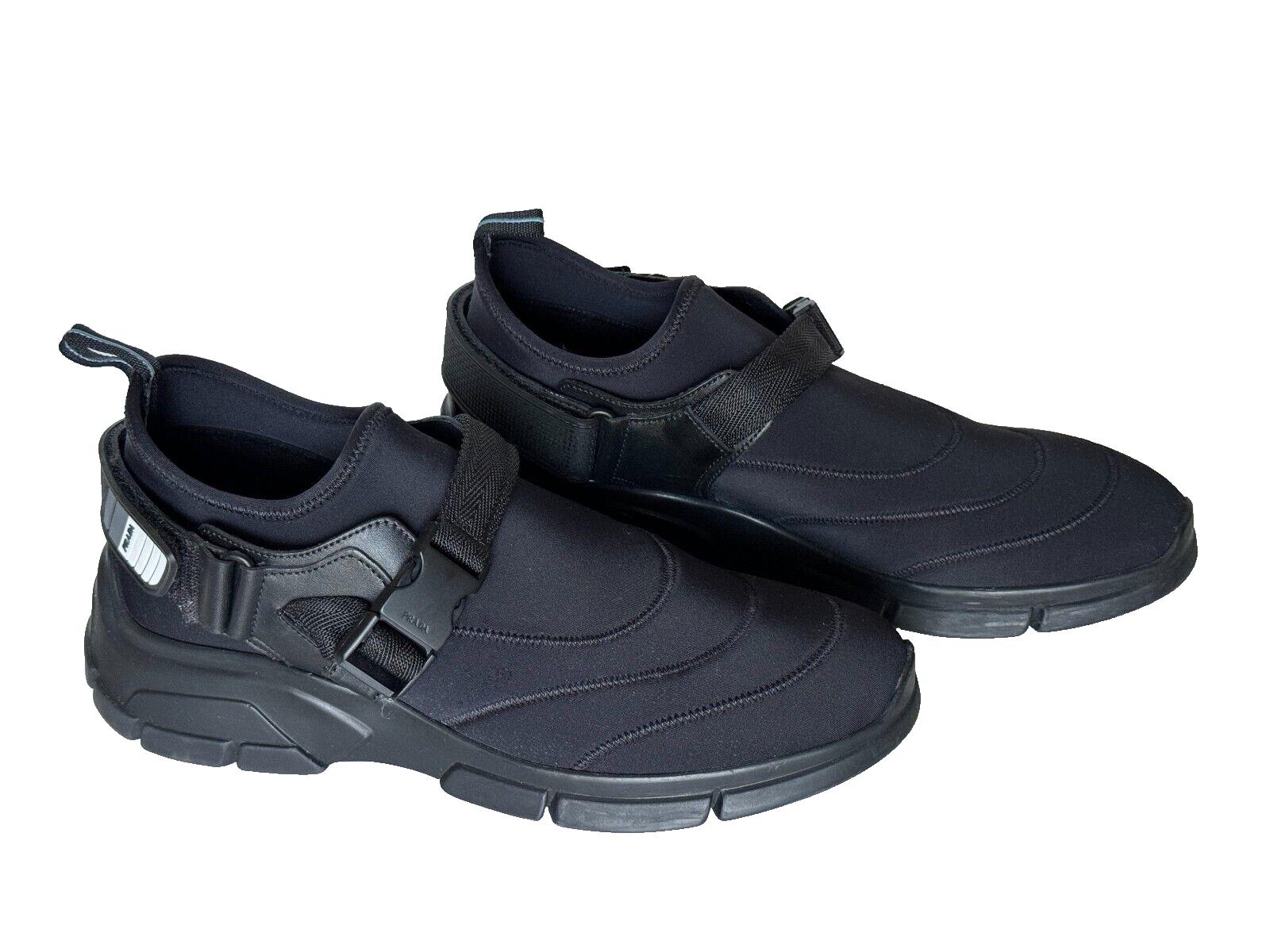 Prada Black Men's Sneakers Strap 8.5 US (41.5 Euro) Made in Italy 4D3359